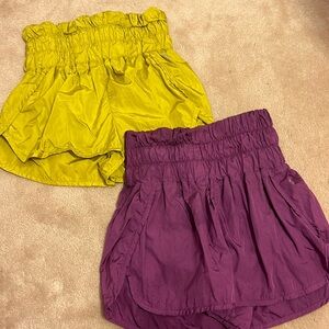 two pack of free people movement shorts!